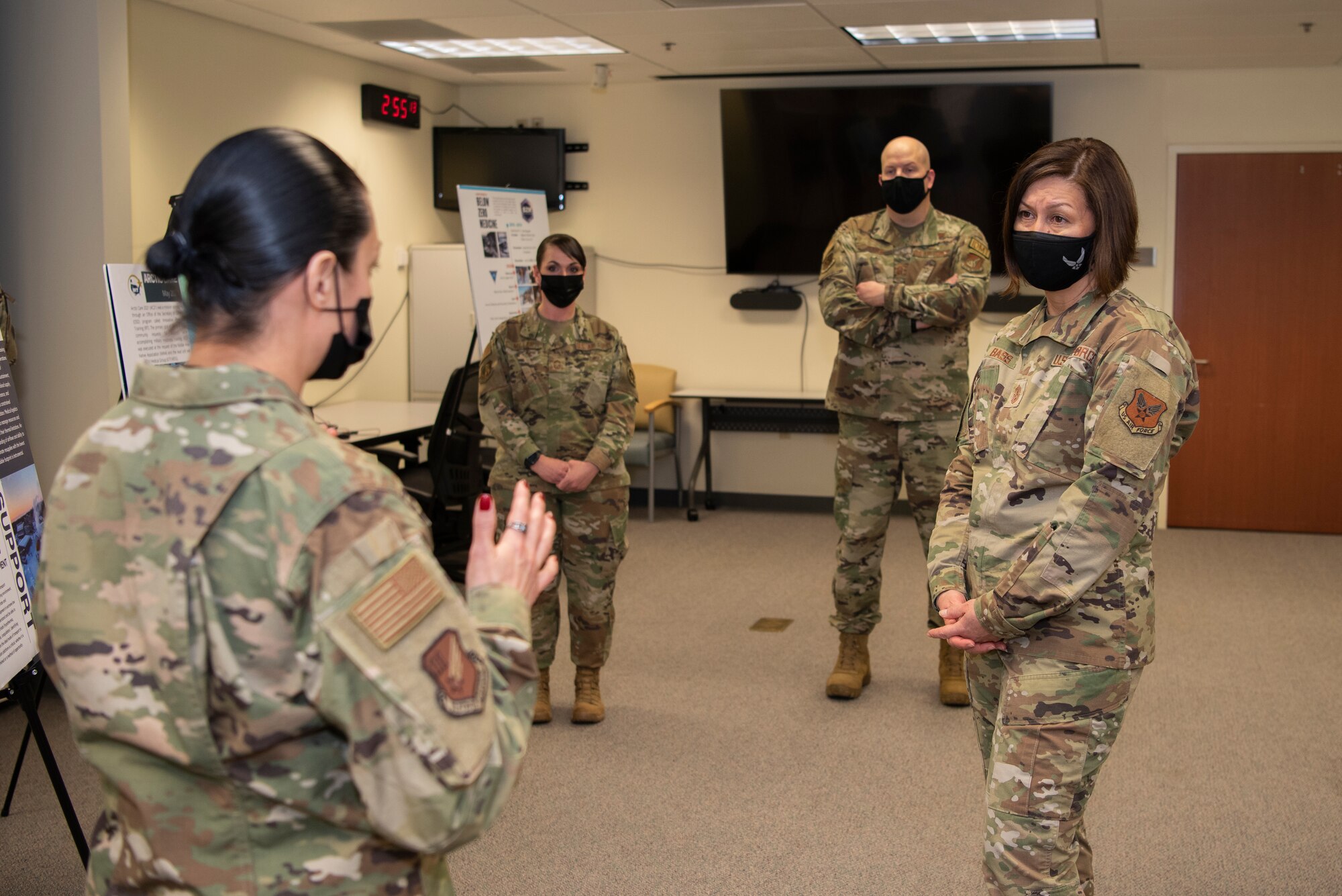 Chief Master Sergeant of the Air Force JoAnne Bass visits JBER