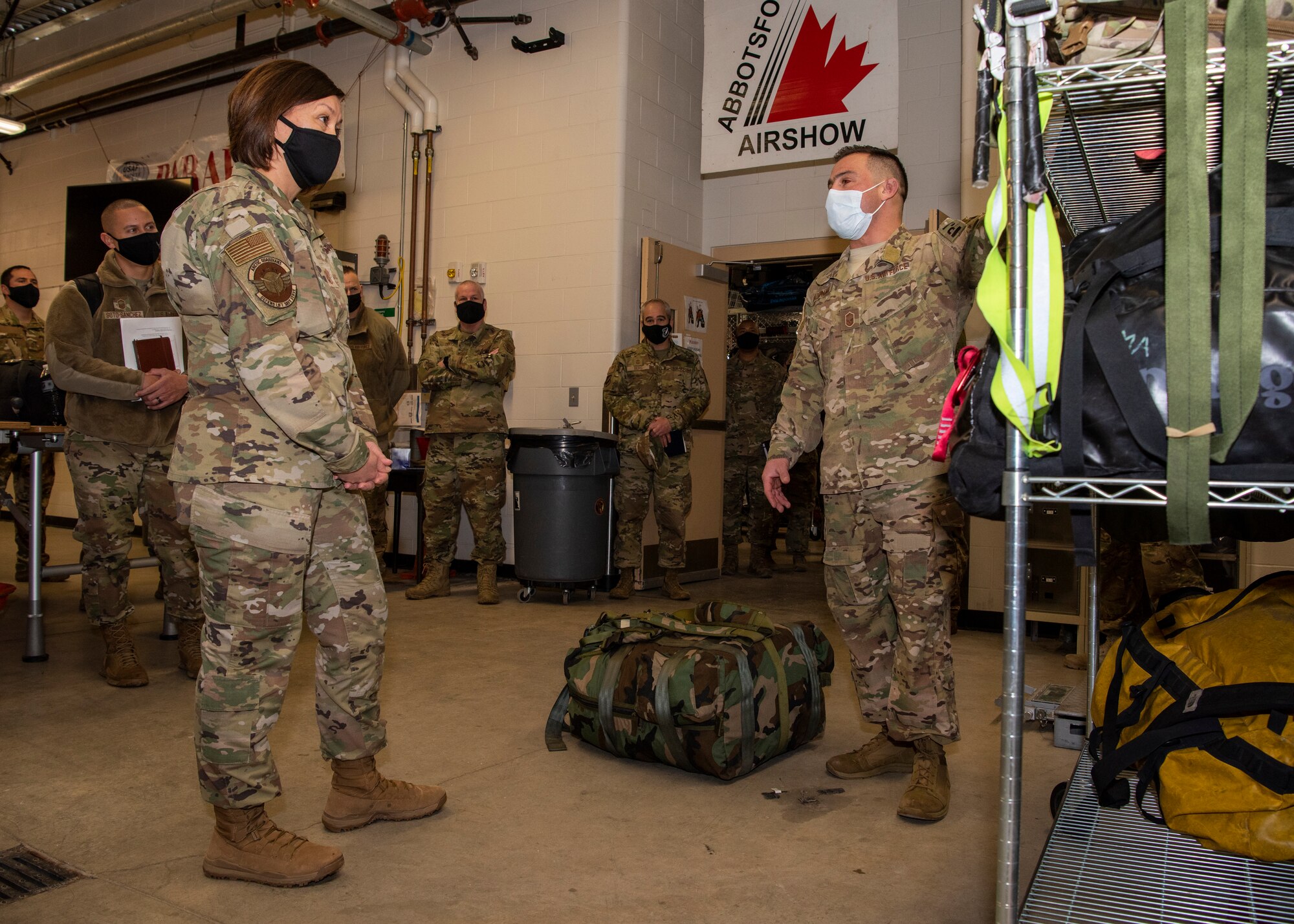 Chief Master Sergeant of the Air Force JoAnne Bass visits JBER