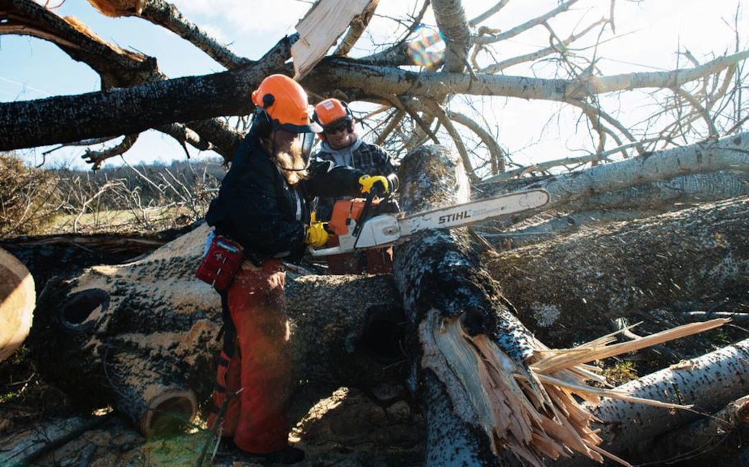 The effort was coordinated out of a forward operating base in Perdonia, Ky. The operation was dubbed Unbridled Spirit, which saw hundreds of “grayshirts” — the nickname for the T-shirt-clad volunteers who work for Team Rubicon — in Western Kentucky to assist with the recovery efforts.