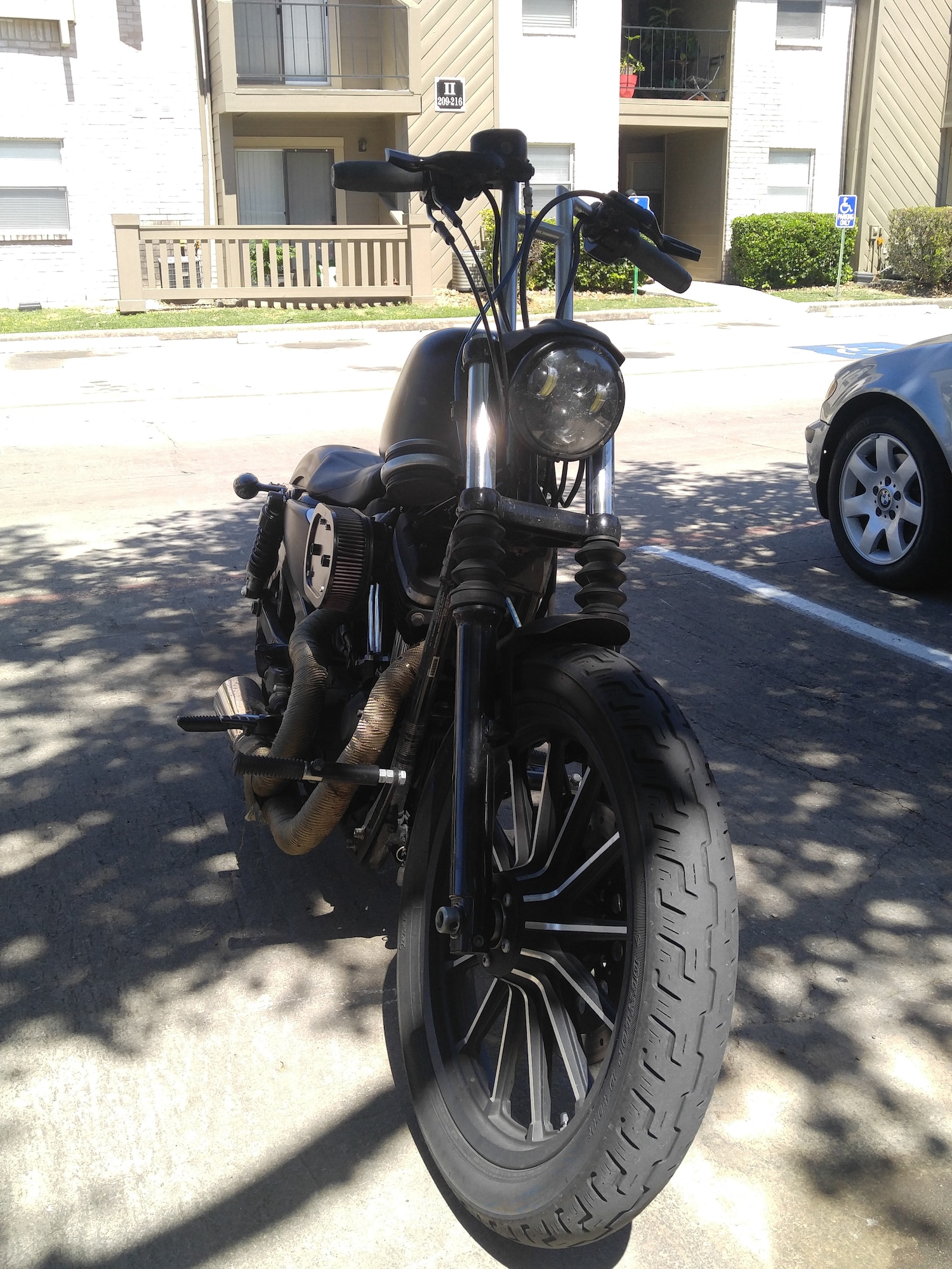 Staff Sgt. Stuart Martin’s Harley-Davidson Sportster motorcycle, his pride and joy, May 24, 2017, photographed the day of his accident. Little did he know that a routine ride would change his life forever. (Courtesy photo)