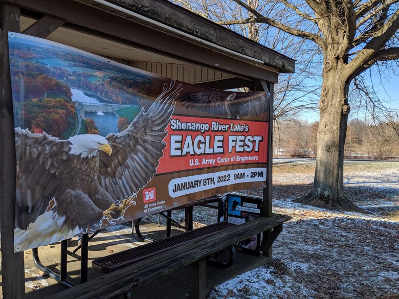 Hundreds of people attended the second-annual Eagle Fest on Saturday, Jan. 8, which was hosted by the Shenango River Watchers. The event offered visitors an opportunity to learn more about bald eagles that nest around Shenango River Lake, including the river below the dam and nearby wildlife areas (U.S. Army photo by staff).