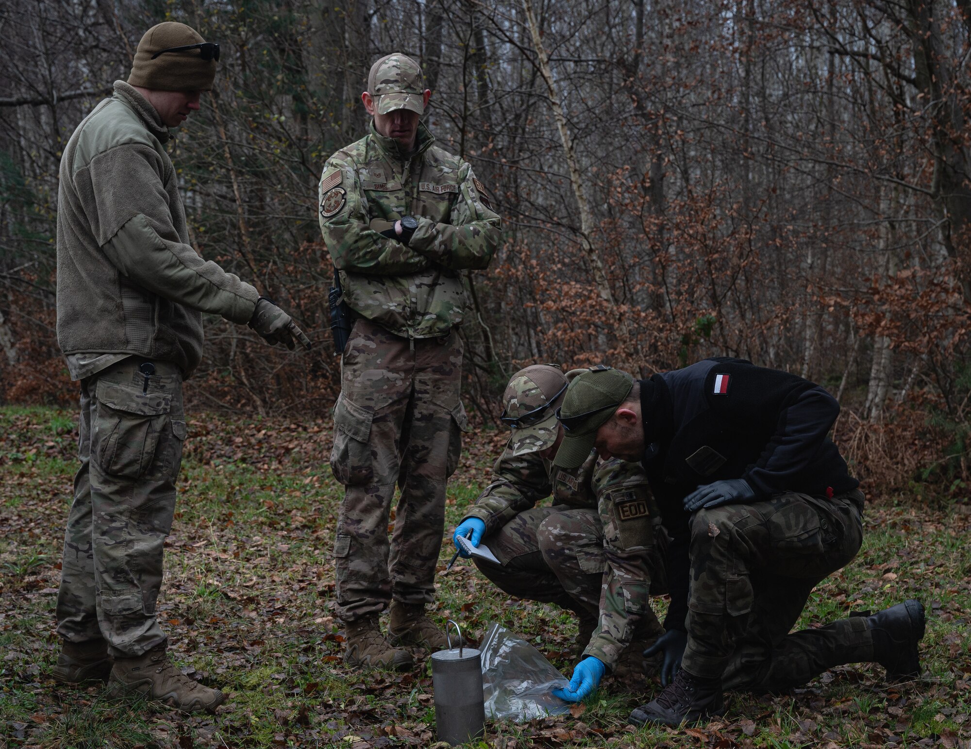 people do a thorough search for bomb shrapnel