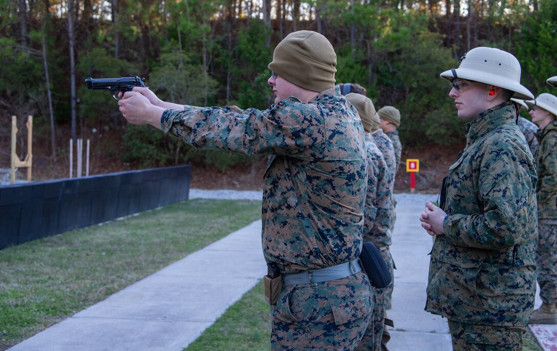 The course of fire was designed to prepare Marines for the upcoming Marine Corps Marksmanship Competition at Camp Lejeune, North Carolina, later this year.