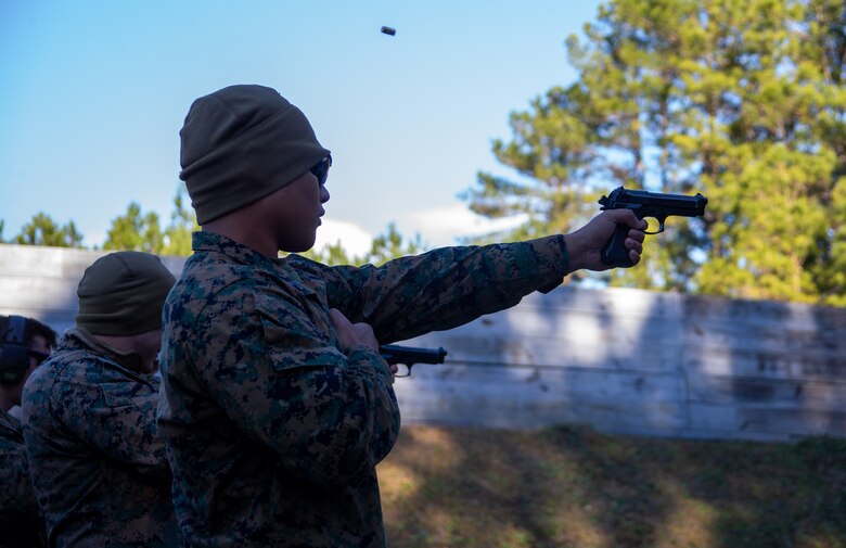 The course of fire was designed to prepare Marines for the upcoming Marine Corps Marksmanship Competition at Camp Lejeune, North Carolina, later this year.