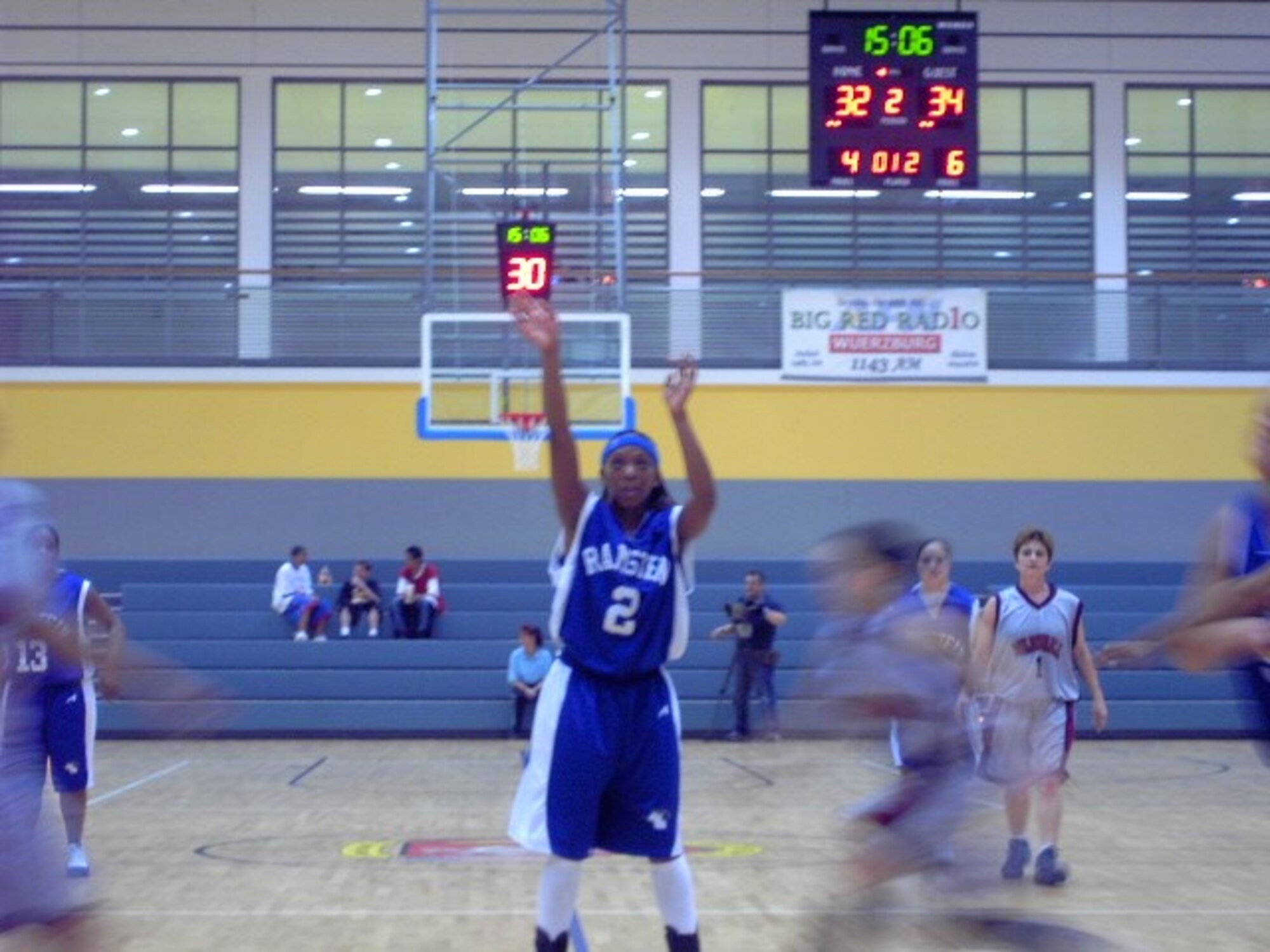 A photo of a basketball player