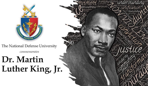 Cover slide for the JFSC MLK Jr. Observance held on 18 January 2022.