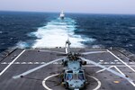 The Independence-variant littoral combat ship USS Jackson (LCS 6) exercises with the Royal Brunei Navy Darussalam-class offshore patrol vessel KDB Daruttaqwa (DTQ 09) in the South China Sea. Jackson, part of Destroyer Squadron (DESRON) 7, is on a rotational deployment in the U.S. 7th Fleet area of operation to enhance interoperability with partners and serve as a ready-response force in support of a free and open Indo-Pacific region.