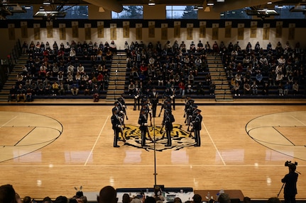 West Virginia schools welcome The United States Air Force Honor Guard Drill Team