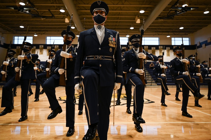 West Virginia schools welcome The United States Air Force Honor Guard Drill Team