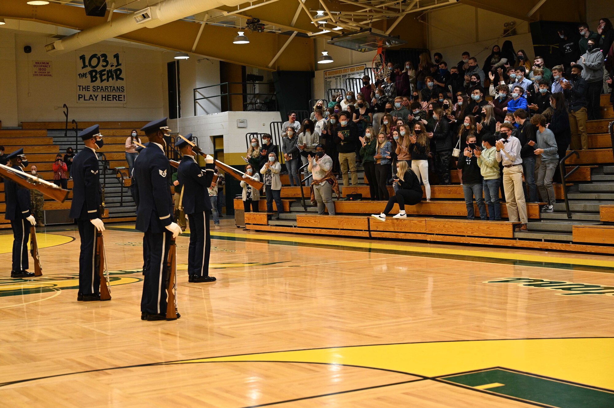 West Virginia schools welcome The United States Air Force Honor Guard Drill Team