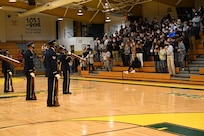 West Virginia schools welcome The United States Air Force Honor Guard Drill Team