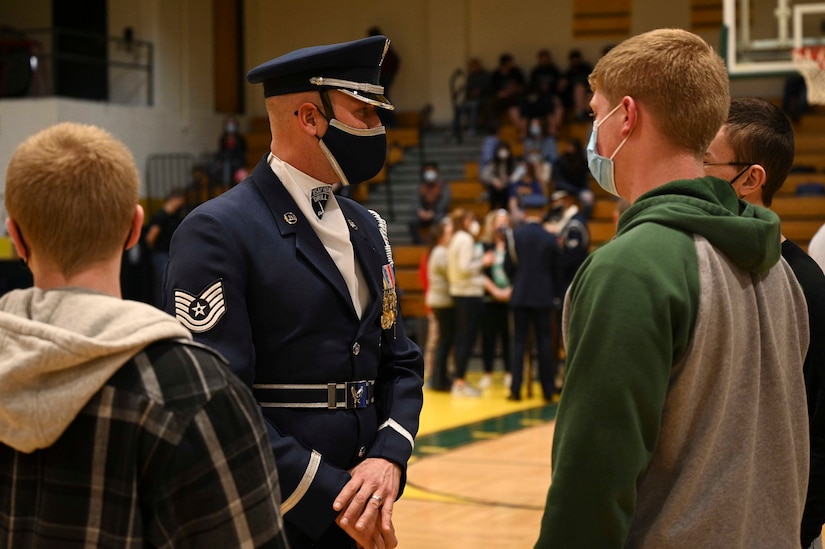 West Virginia schools welcome The United States Air Force Honor Guard Drill Team