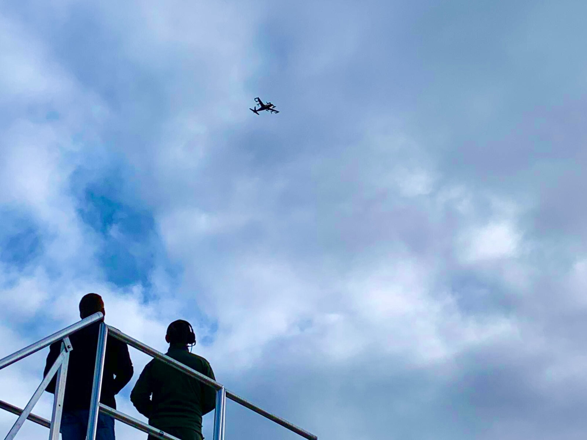 Parker Downey, with Kitty Hawk, (left) and Air Force Reserve Capt. Terrence McKenna (right) manually operate the Heaviside as External Pilots through all phases of vertical lift and fixed-wing flight. (Courtesy photo)