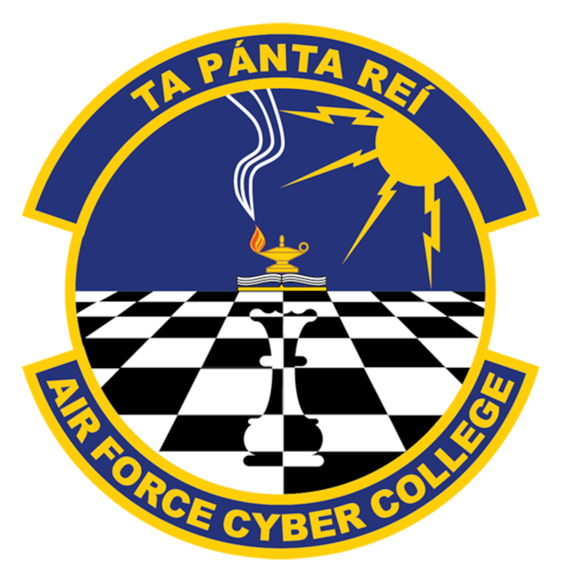 Graphic of Air Force Cyber College patch.