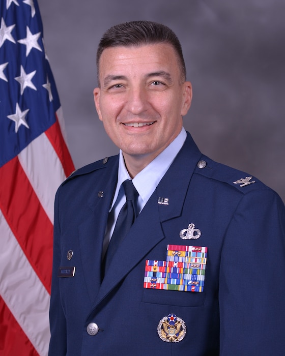 U.S. Air Force biography photo for Col. Michael A. Marsicek, 2nd Weather Group commander