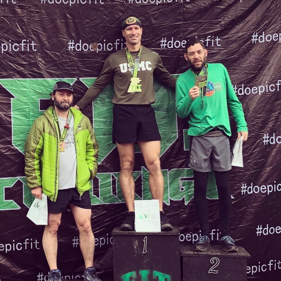 Lt. Col. Christopher Hoover, staff judge advocate, Marine Corps Logistics Base Albany, notoriously pushes himself past obstacles, physical pain and mental toughness to compete in obstacle course races all around the country.