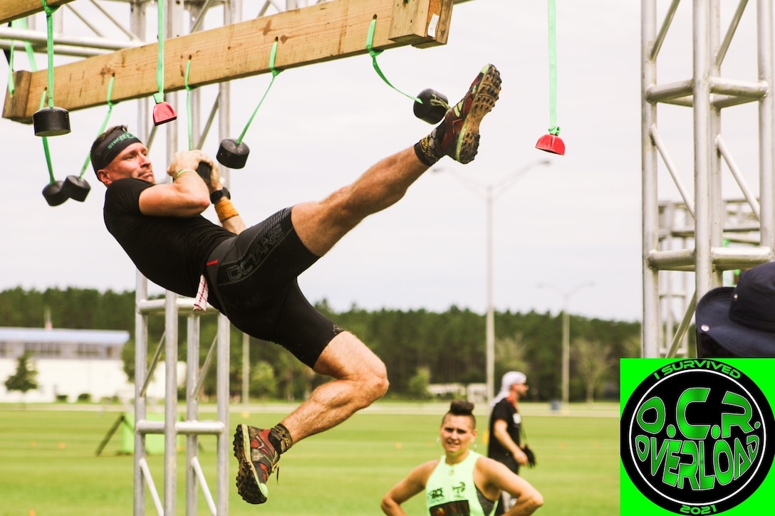 Lt. Col. Christopher Hoover, staff judge advocate, Marine Corps Logistics Base Albany, notoriously pushes himself past obstacles, physical pain and mental toughness to compete in obstacle course races all around the country.