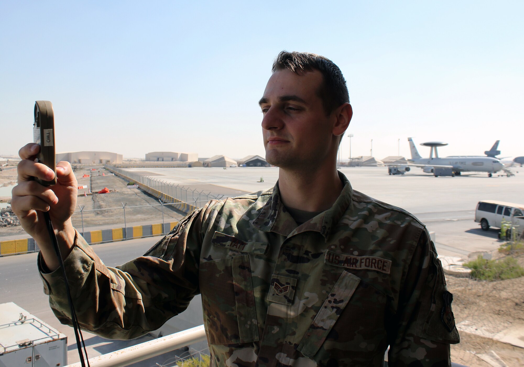 380th Air Expeditionary Wing at  Al Dhafra Air Base, United Arab Emirates.