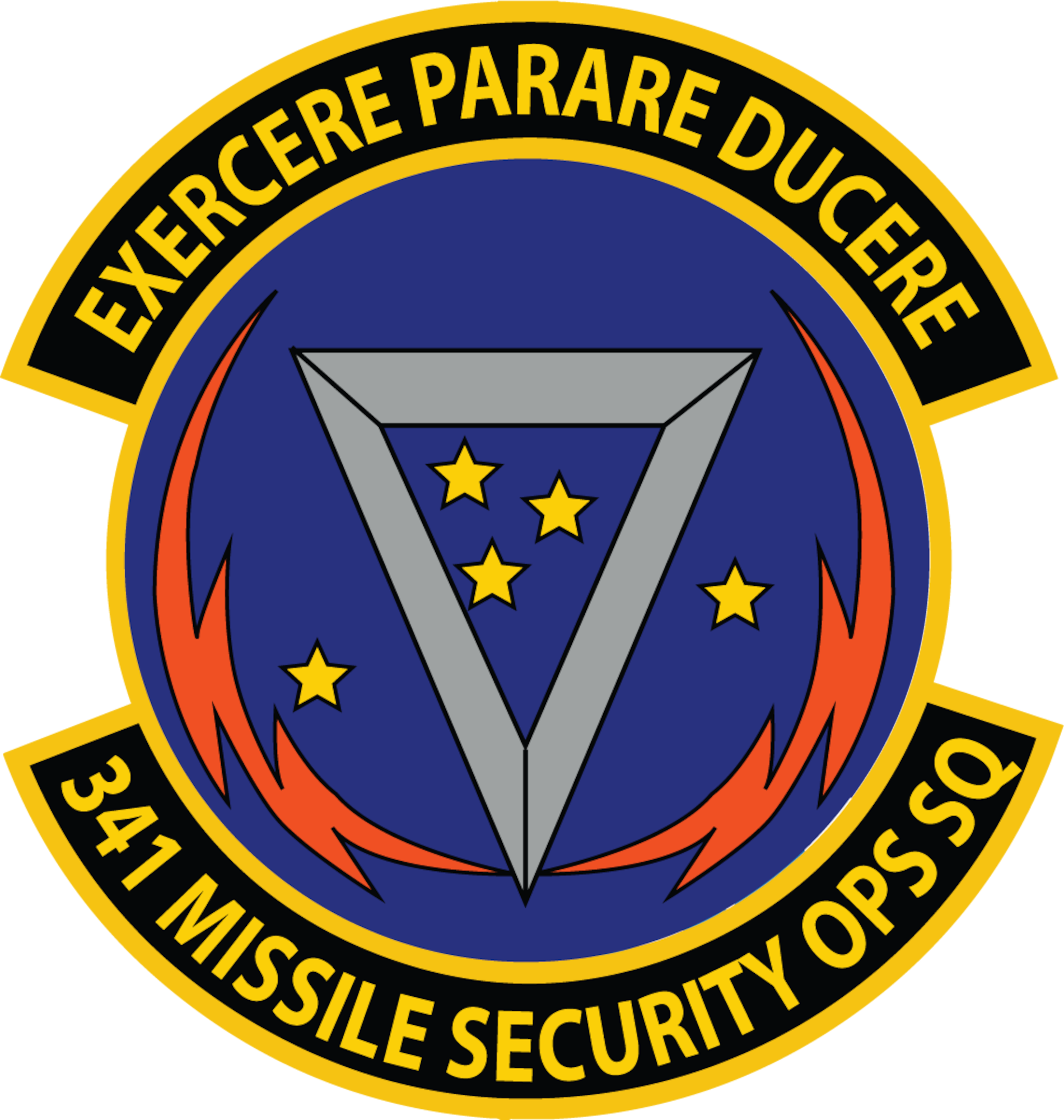 A graphic of a squadron shield