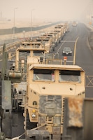 U.S. Army vehicle convoy