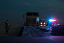 U.S. Army vehicle convoy