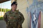U.S. Air Force Master Sgt. Lysandra Negron, a defender with the 156th Security Forces Squadron, at Muñiz Air National Guard Base, Puerto Rico Air National Guard, Jan. 18, 2022. Negron has served in the military for 18 years.