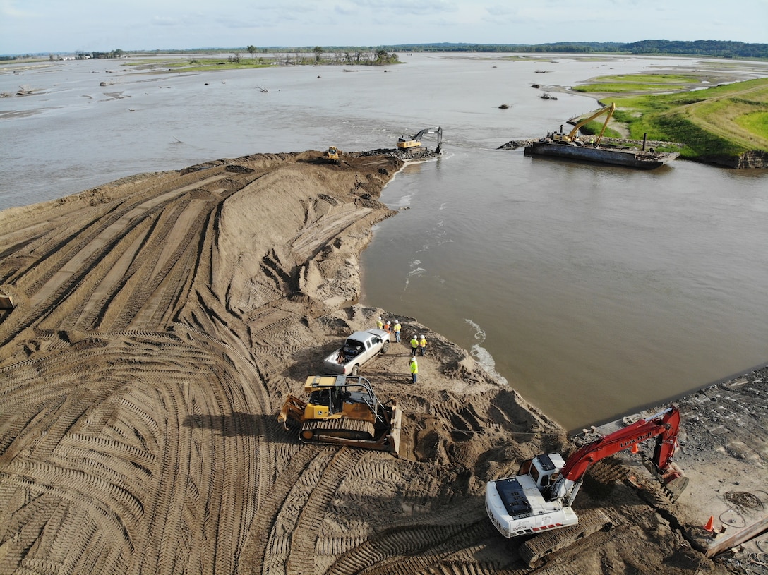 Repairs on Levee L-550 in Atchison County, MO