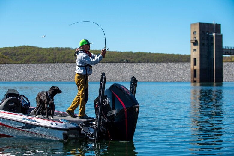 Recreating on the East Branch Clarion River Lake in Wilcox, Pennsylvania (U.S. Army photo by Michel Sauret).