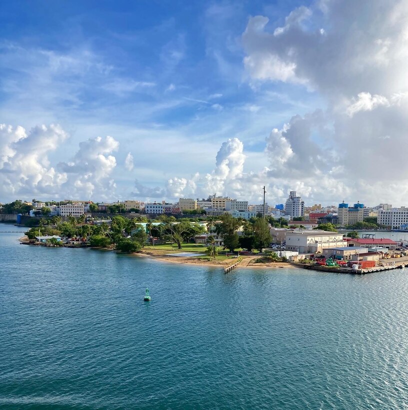 Water view of Base San Juan, Puerto Rico