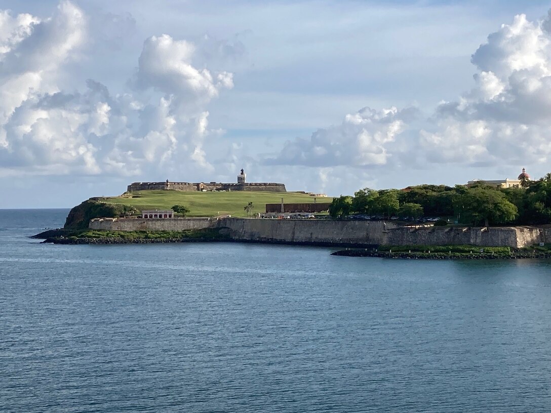 Water view of El Morro