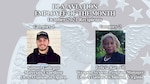 Photo of DLA Aviation October Employees of the Month -  Samuel Gallegos and Felicia Barwell.