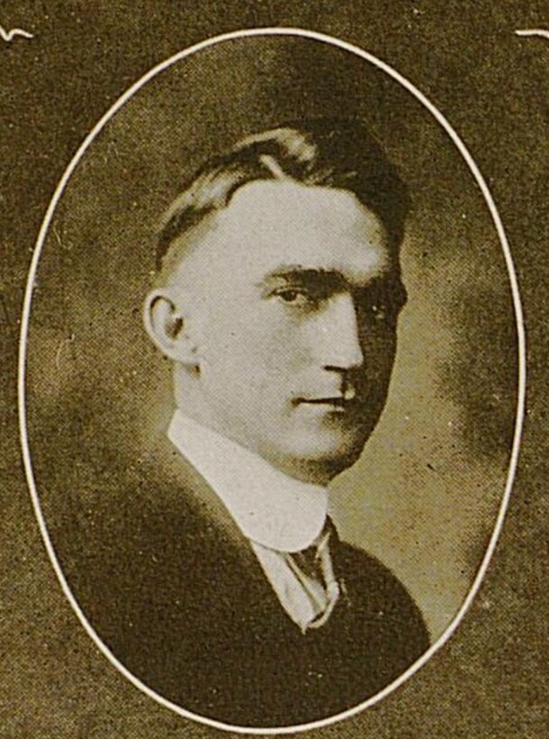 1919 photo of John McClain at University of Kentucky.