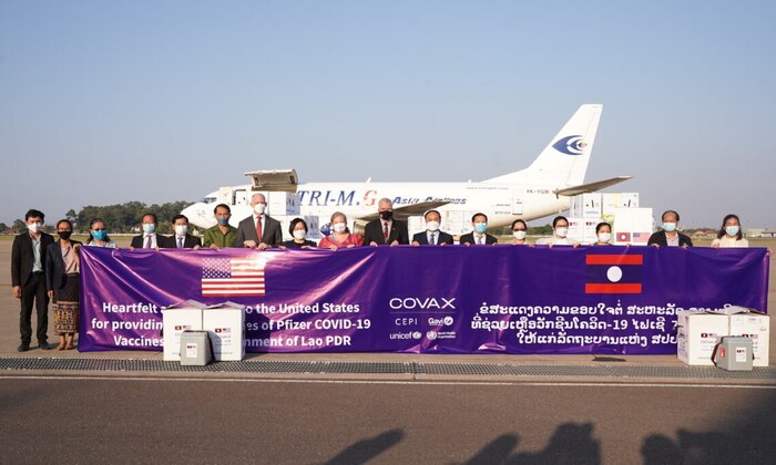 Lao PDR received 899,730 Pfizer Doses