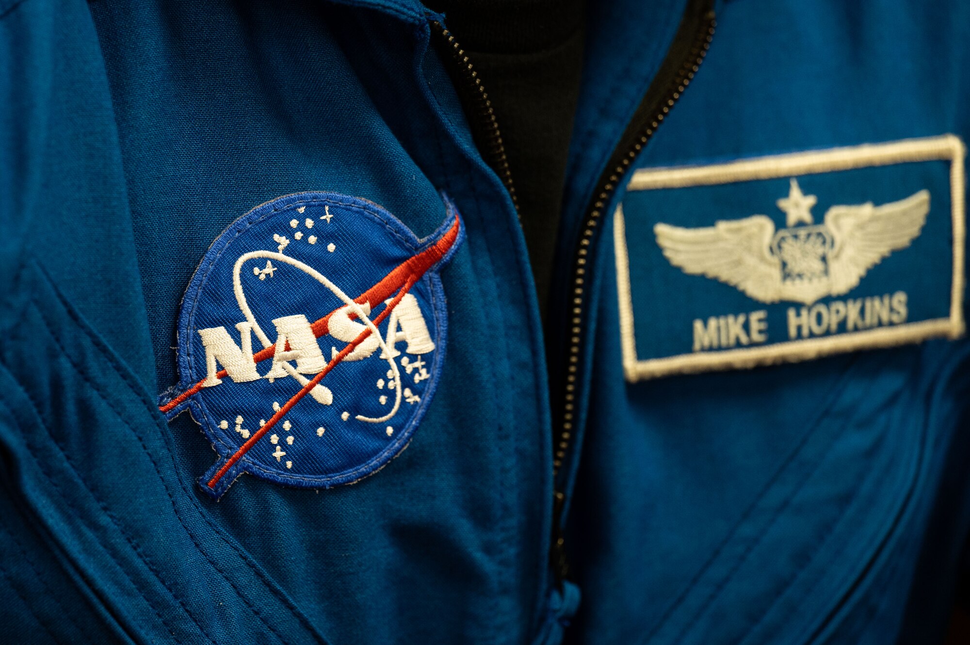 Close up picture of NASA patch.