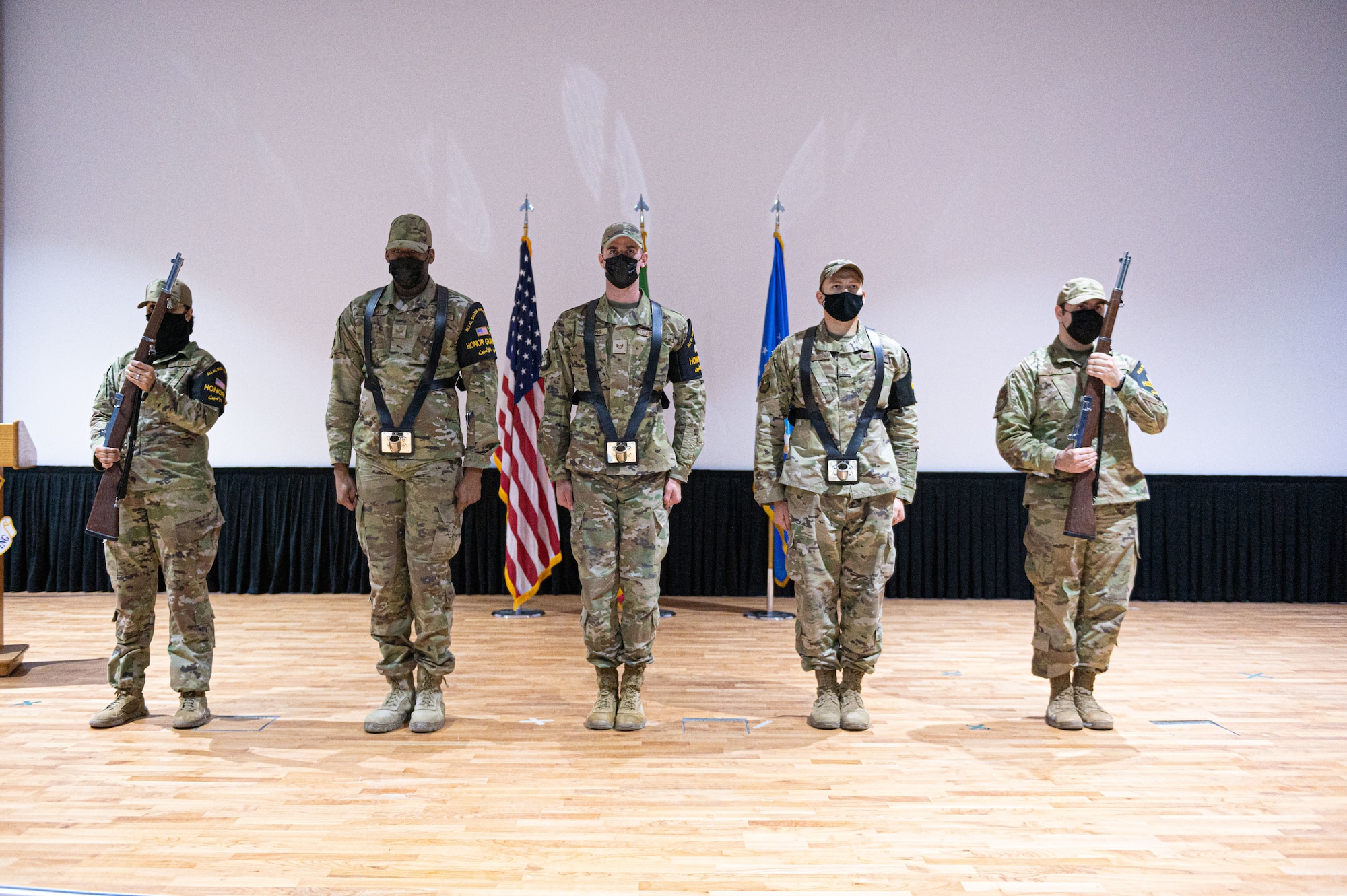 The Honor Guard provides military ceremonial support and mortuary related duties.