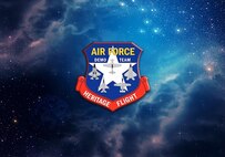 The Air Force Heritage Flight Foundation celebrates U.S. air power history by providing annual heritage flight demonstrations around the world. Heritage flights are flown at events ranging from open houses and air shows to sporting events, parades and funerals. (U.S. Air Force graphic)