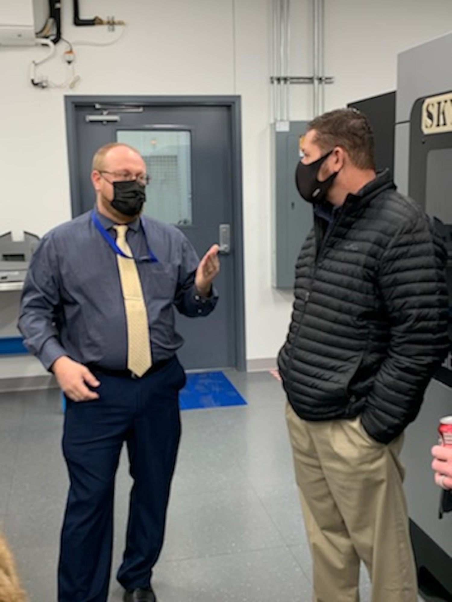 Participants of Leadership Oklahoma Class 34 discussed the economic impact of AFSC, education initiatives and more with Mr. Dennis D’Angelo, executive director of AFSC, during the tour of Tinker AFB and the Oklahoma City Air Logistics Center, January 20, 2022.