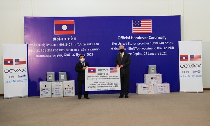 1,698,840 Doses of the Pfizer COVID-19 Vaccine to Lao PDR