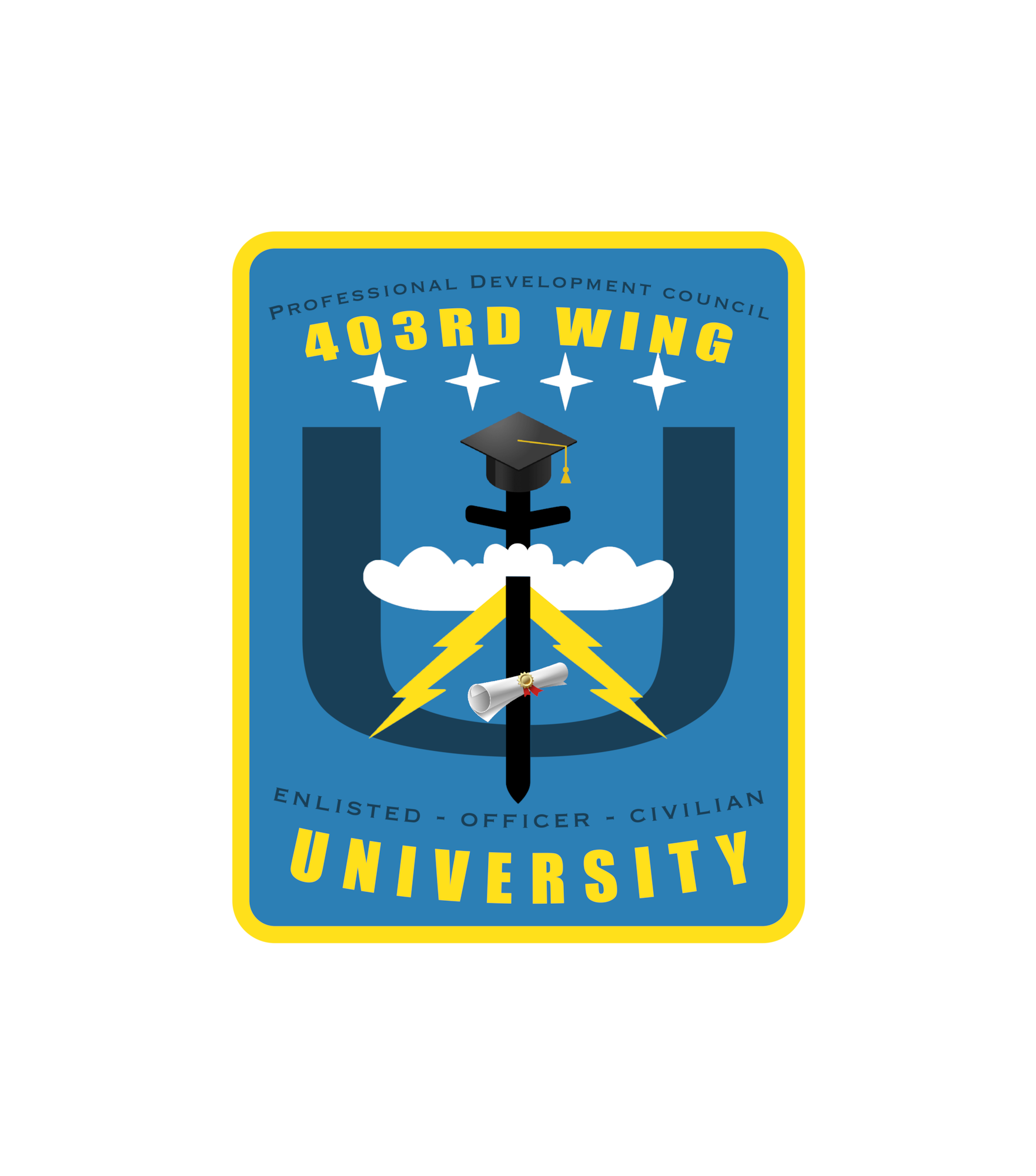 Professional Developement Council, 403rd Wing University. Enlisted, Officer, Civilian.