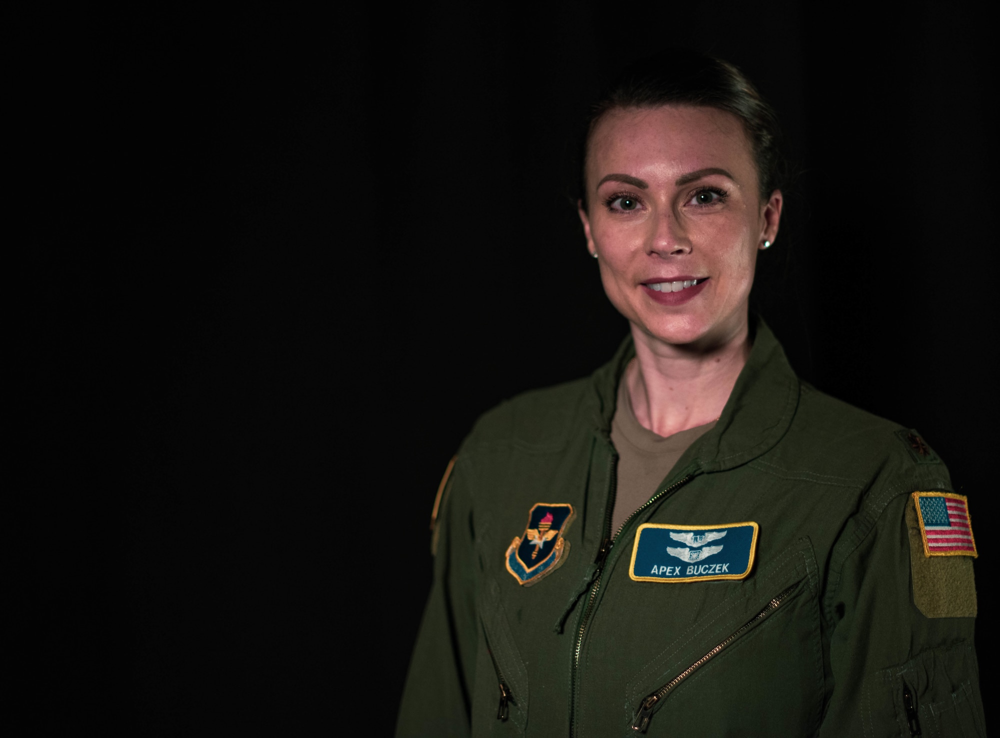 Maj. Kristi Buczek poses for a portrait photo.