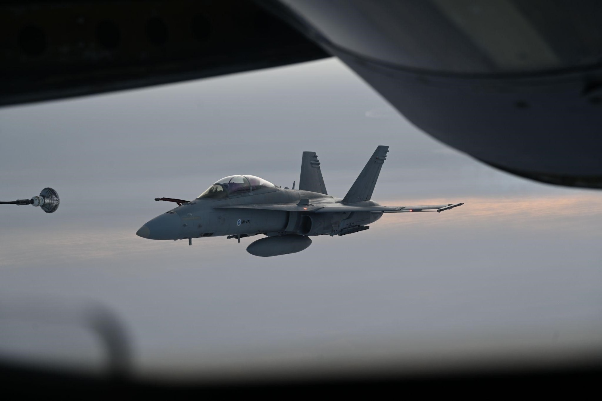 The 351st Air Refueling Squadron recently collaborated with the Finnish Air Force in a long-range horseblanket mission to assert joint operation readiness.