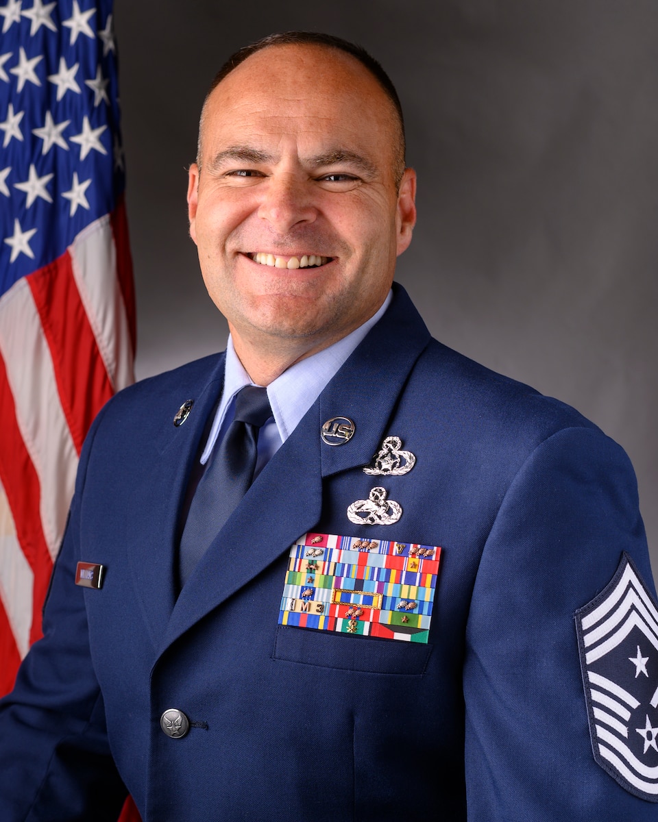 Official Photo of Command Chief Master Sgt. Harold K. Williams. (U.S. Air National Guard photo by Master Sgt. De-Juan Haley)