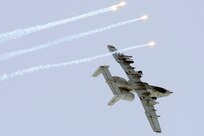 An A-10 Thunderbolt II engages in a training mission at the Grayling Aerial Gunnery Range near Waters, Mich., April 7, 2016. The A-10 is operated by the 107th Fighter Squadron of the Michigan Air National Guard and are based at Selfridge Air National Guard Base, Mich. (U.S. Air National Guard photo by Master Sgt. David Kujawa)