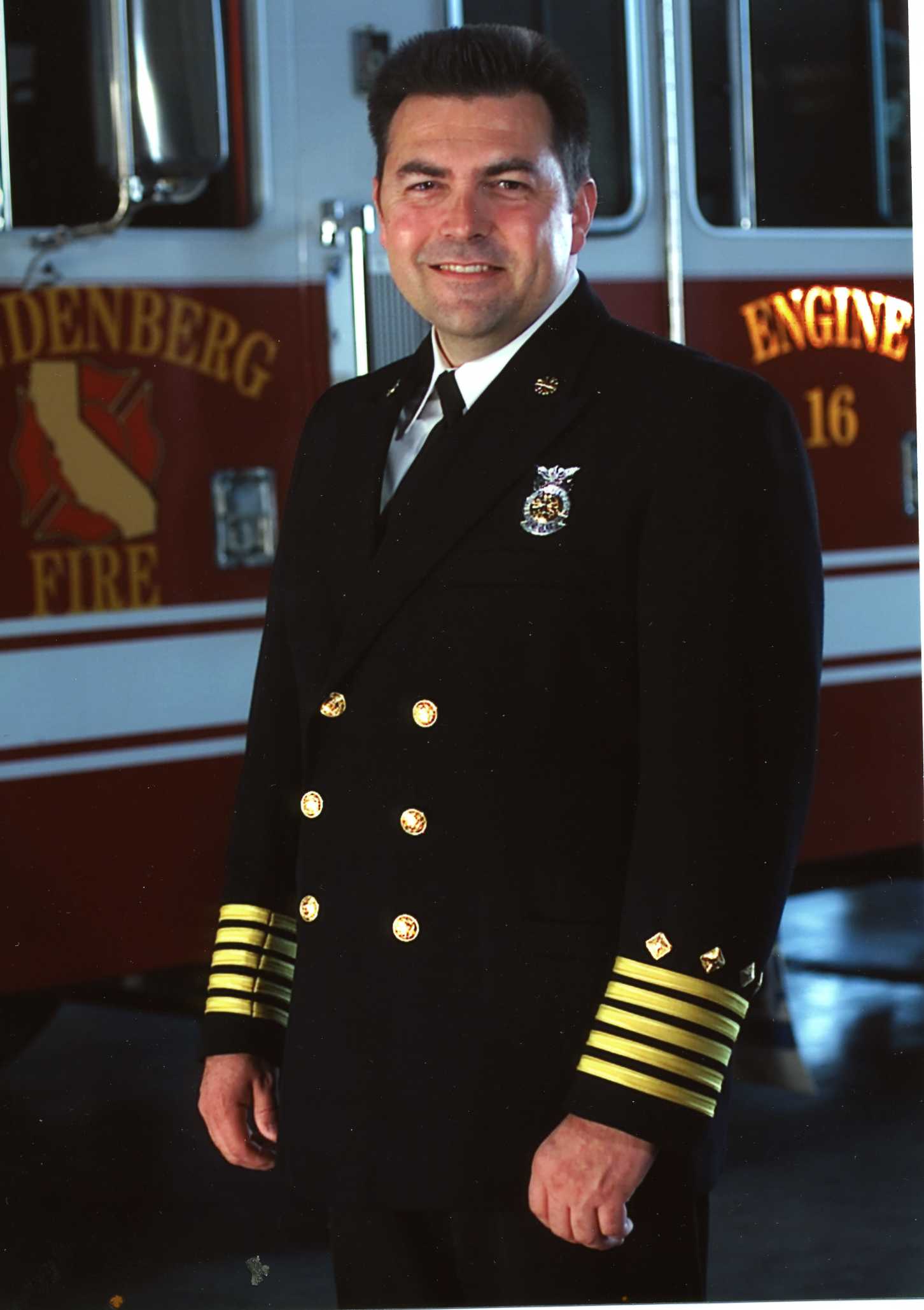 The chief gets his flowers: Fire Chief Mark Farias to retire after