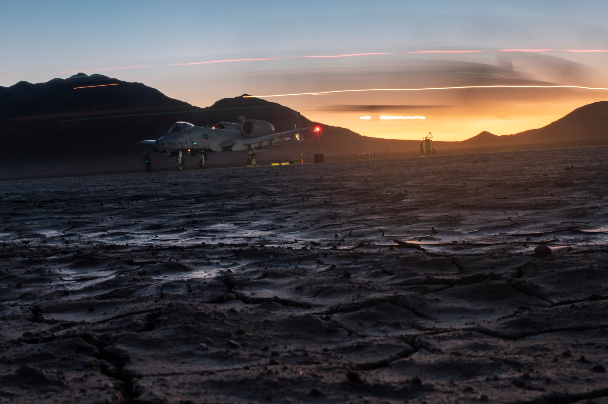 Plan on dry lakebed
