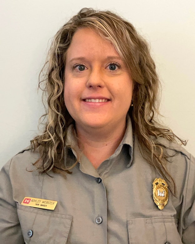 Ashley Webster, natural resources specialist at Center Hill Lake, is the U.S. Army Corps of Engineers Nashville District Employee of the Month for November 2021. (USACE Photo)