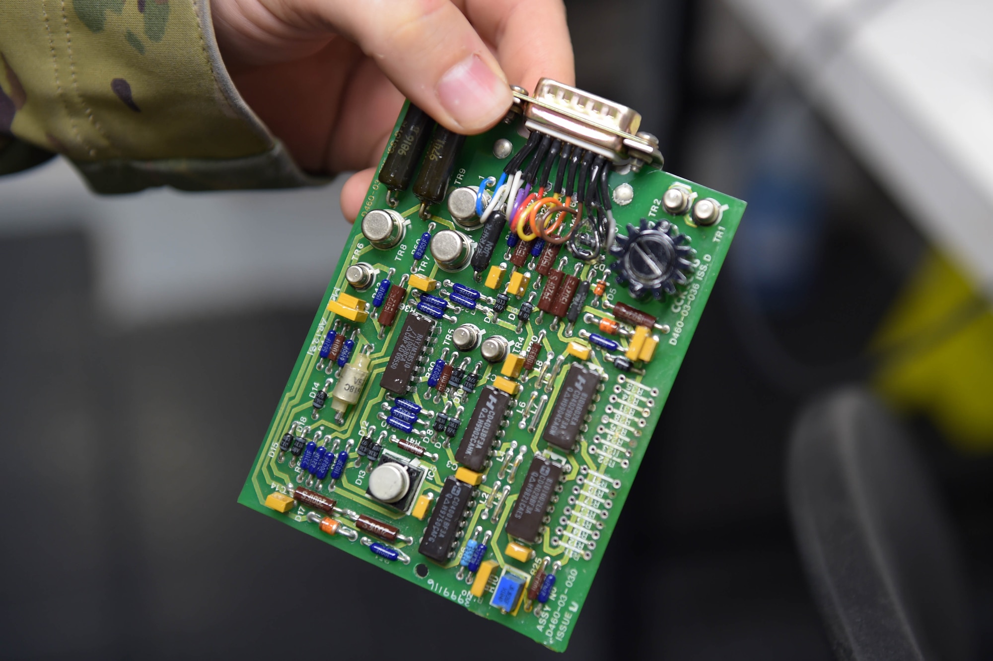 A photo of a circuit board.