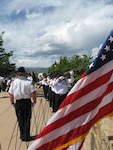 The Grand Valley Combined Honor Guard performs Memorial Day Honors at the Veterans Memorial Cemetery of Western Colorado, Grand Junction, Colorado, May 28, 2018. Congressionally-Chartered veterans service organizations and their auxiliaries are eligible to receive a $75 stipend from the Department of Military and Veterans Affairs, subject to available appropriations, for performing basic military funeral honors ceremonies for honorably discharged veterans across the state of Colorado.  Rendering military funeral honors is a way to show our gratitude to those who have faithfully defended our nation in times of war and peace.   (Courtesy photo)