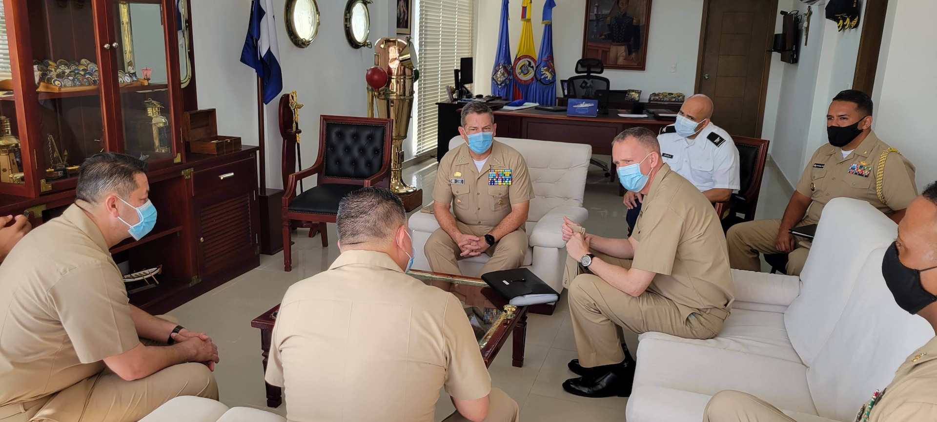 Rear Adm. Jim Aiken, Commander, U.S. Naval Forces Southern Command/U.S. 4th Fleet, visited Cartagena Jan. 16-19, 2022, to conduct key leader engagements and strengthen U.S. strategic partnership with the Colombian Navy.