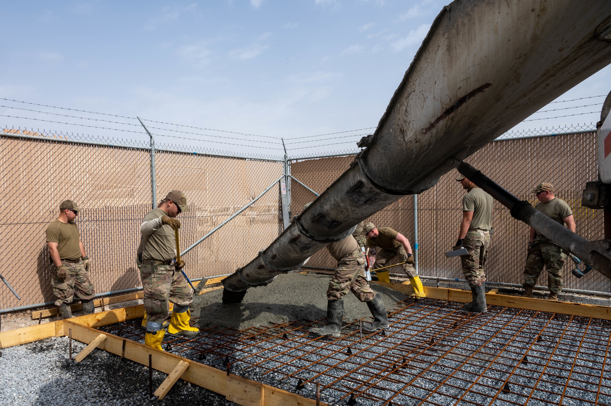 As an expeditionary engineering group based out of Al Udeid Air Base, Qatar, Prime BEEF can go anywhere in the U.S. Air Forces Central Command area of responsibility as needed. Established in October 1964, they support frontline construction, emergency management and a myriad of other specialized mission responsibilities.